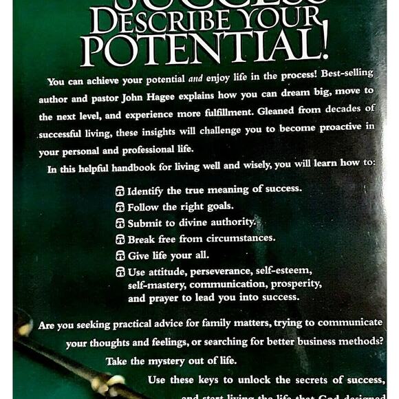 The Seven Secrets of Unlocking Genuine Greatness by John Hagee Setting Goals - Picture 5 of 7